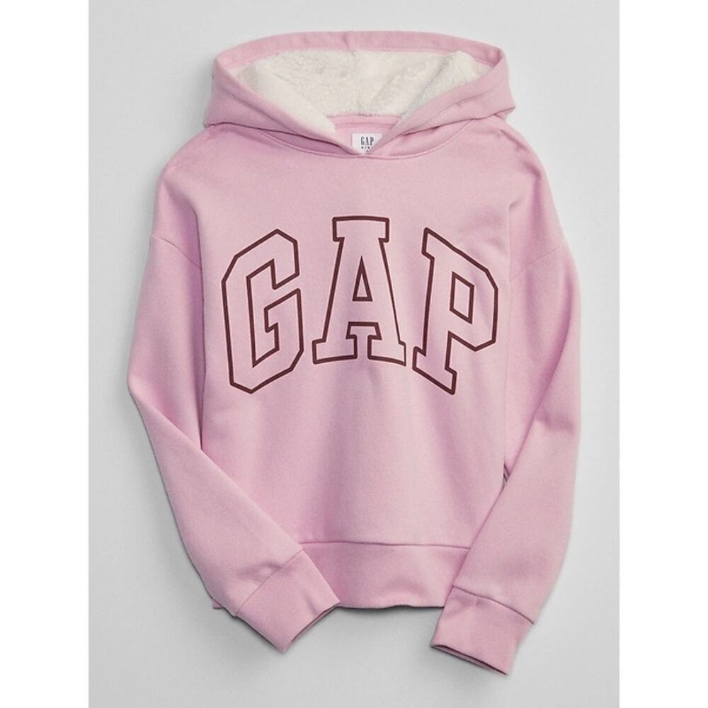 Gap Kids Logo Sherpa Hoodie Size small NWT​